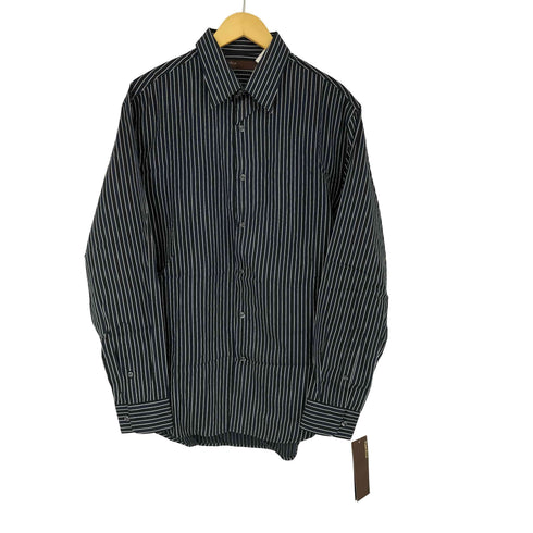 ペリーエリス PERRY ELLIS L/S ストライプシャツ メンズ import:L