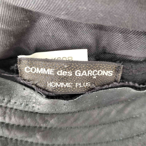コムデギャルソンオムプリュス COMME des GARCONS HOMME PLUS 90S レザーハット 牛革 断ち切り メンズ ONE SIZE