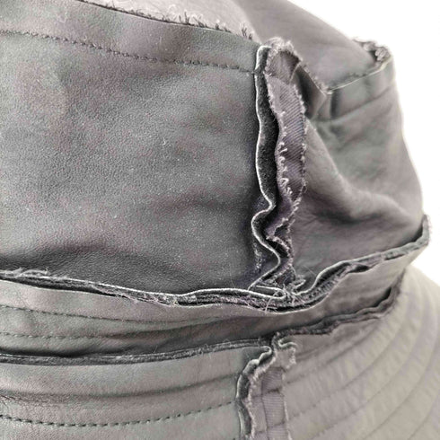 コムデギャルソンオムプリュス COMME des GARCONS HOMME PLUS 90S レザーハット 牛革 断ち切り メンズ ONE SIZE