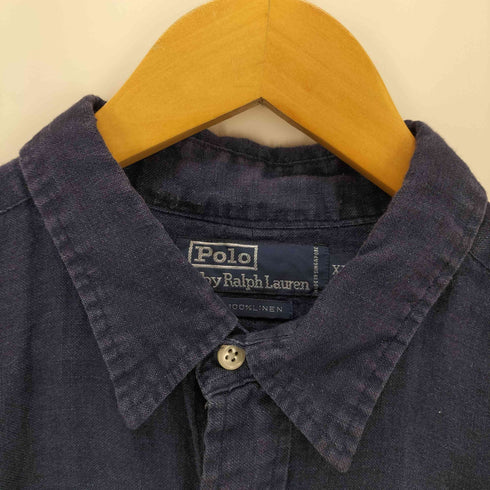 ポロバイラルフローレン Polo by RALPH LAUREN リネン100 レギュラーカラーシャツ ポニーなし メンズ JPN:XL