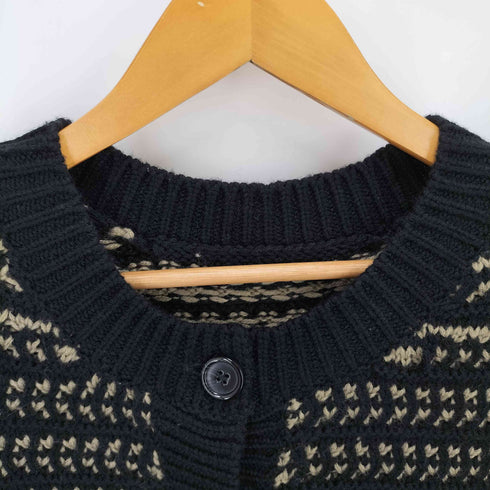 ユナイテッドアローズ UNITED ARROWS 総柄 アクリル カーディガン レディース