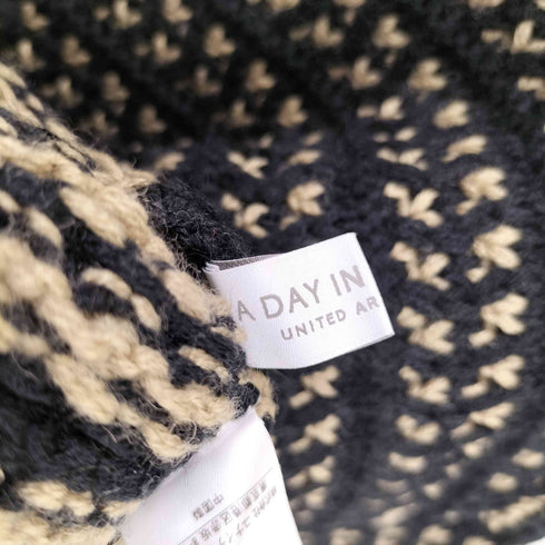 ユナイテッドアローズ UNITED ARROWS 総柄 アクリル カーディガン レディース