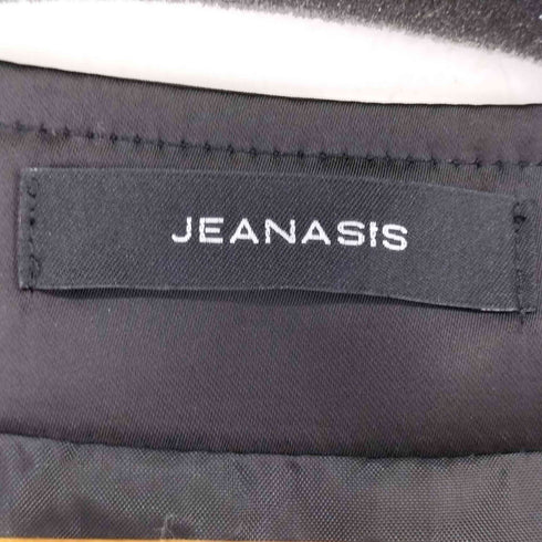 ジーナシス JEANASIS サテンペプラムZIPベスト レディース FREE