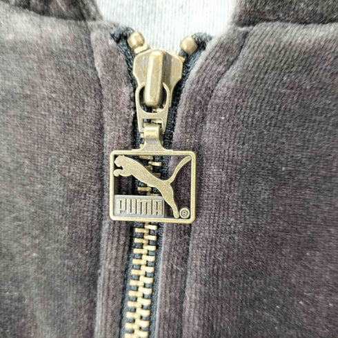プーマ PUMA 90s ヒットユニオンタグ ロゴ刺繍 ナンバリングジップパーカー ベロア トラックジャケット メンズ 100-7