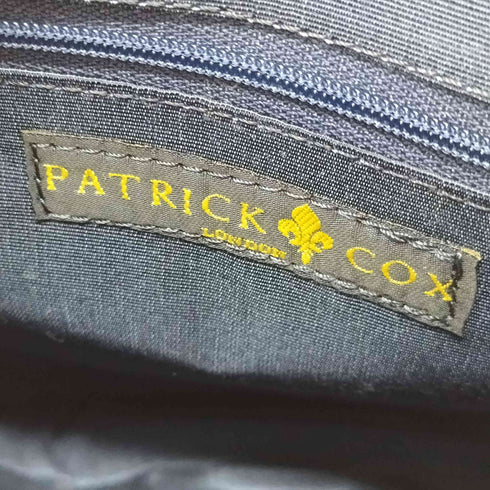 パトリックコックス PATRICK COX レザーパイピング 総柄ショルダーバッグ レディース