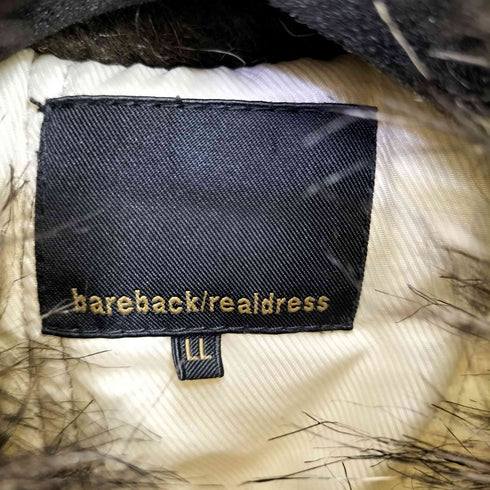 bareback/realdress Y2K ファー ロング デニムジャケット レディース LL