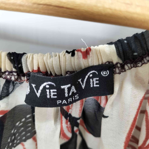 VIE TA VIE 総柄シアーブラウス レディース ONE SIZE