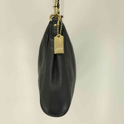 コーチ COACH ロゴプレート チェーン レザー ワンショルダーバッグ レディース