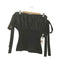 アレキサンダーマックイーン Alexander McQueen ハイブリッド オフショルダー トップ レディース US:38