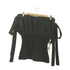 アレキサンダーマックイーン Alexander McQueen ハイブリッド オフショルダー トップ レディース US:38