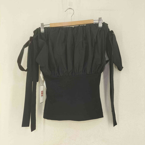 アレキサンダーマックイーン Alexander McQueen ハイブリッド オフショルダー トップ レディース US:38