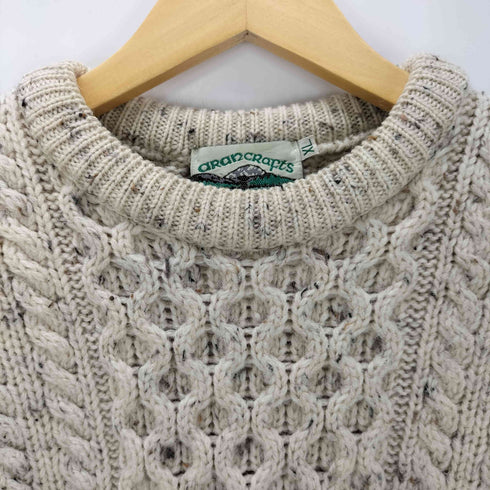 アランクラフト aran crafts 90S アランニット フィッシャーマンニット メンズ JPN:XL