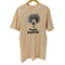 プリントクルーネックTシャツ 裾袖シングル メンズ
