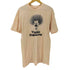 プリントクルーネックTシャツ 裾袖シングル メンズ