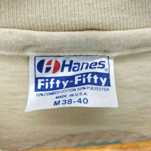 ヘインズ Hanes 80S USA製 キャラクタープリントクルーネックTシャツ メンズ JPN:M