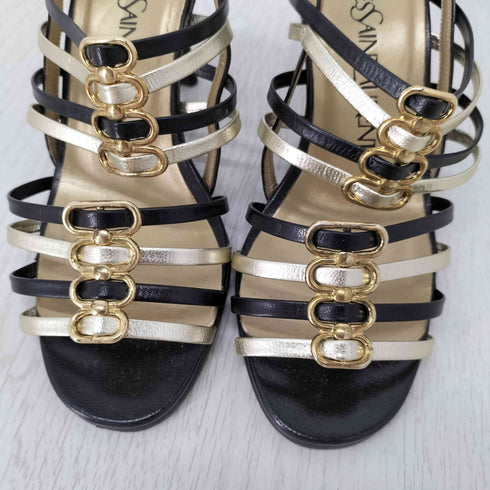 イヴサンローラン Yves Saint Laurent メニーベルトヒールサンダル レディース 35 1/2