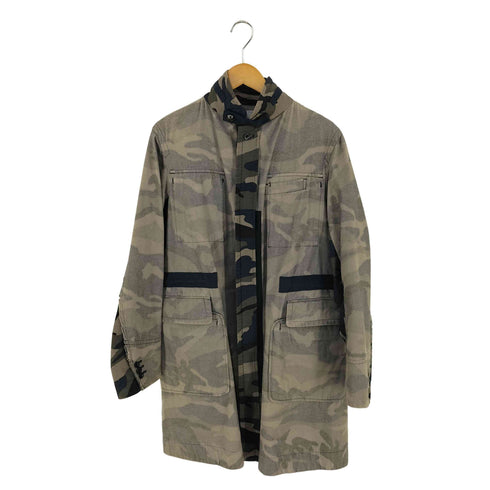 サカイ Sacai インサイドアウト ミリタリー カモフラ モッズ コート メンズ JPN:1