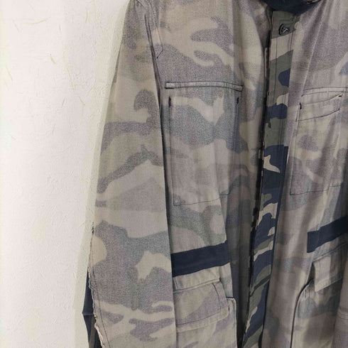 サカイ Sacai インサイドアウト ミリタリー カモフラ モッズ コート メンズ JPN:1