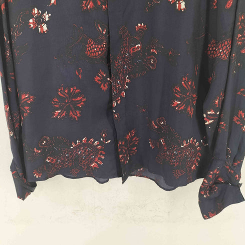 ドリスヴァンノッテン DRIES VAN NOTEN 総柄 レーヨン 比翼シャツ メンズ JPN:48