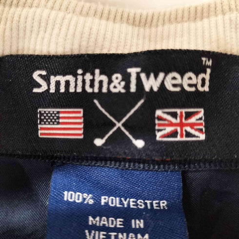 SMITH&TWEED}ハーフジッププルオーバー 斜めライン メンズ import:L