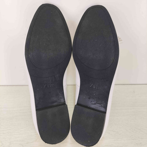 ザラ ZARA フェイクレザー タッセルローファー レディース JPN:38