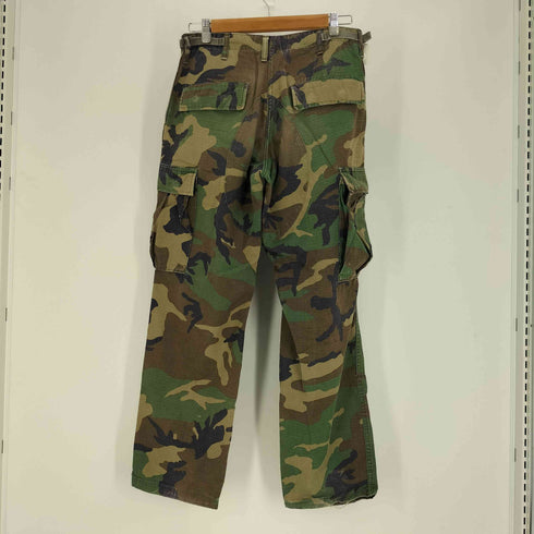 ユーエスアーミー U.S. ARMY 90S HOT WEATHER WOODLAND CAMOFLAGE PATTERN COMBAT BDU M-81 ウッドランドカモ コンバット カーゴ パンツ LAJAS INDUSTRIES社 1990年製 メンズ SMALL-SHORT
