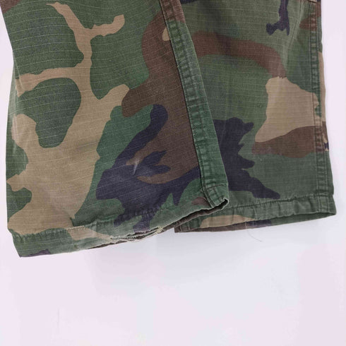 ユーエスアーミー U.S. ARMY 90S HOT WEATHER WOODLAND CAMOFLAGE PATTERN COMBAT BDU M-81 ウッドランドカモ コンバット カーゴ パンツ LAJAS INDUSTRIES社 1990年製 メンズ SMALL-SHORT