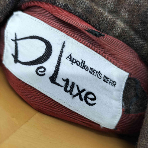 デラックス DELUXE ボックス開襟チェックシャツ メンズ