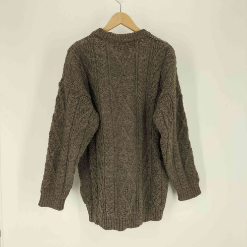 Oldderby Knitwear 英国製 ローゲージ フィッシャーマンニット アランニット メンズ import:L