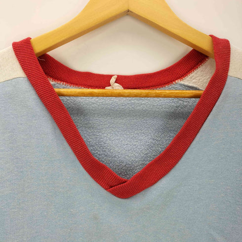 80S バイカラー 半袖スウェット メンズ