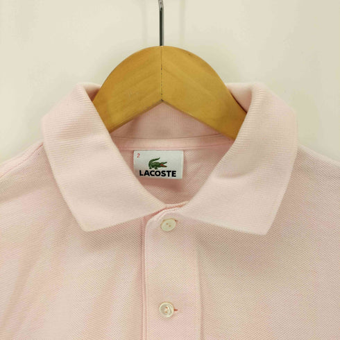 ラコステ LACOSTE ロゴ刺繍 鹿の子ポロシャツ レディース JPN:2