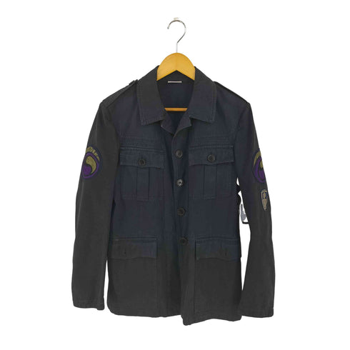 ドリスヴァンノッテン DRIES VAN NOTEN WES WILSON ワッペン バックプリント ミリタリージャケット メンズ JPN:46