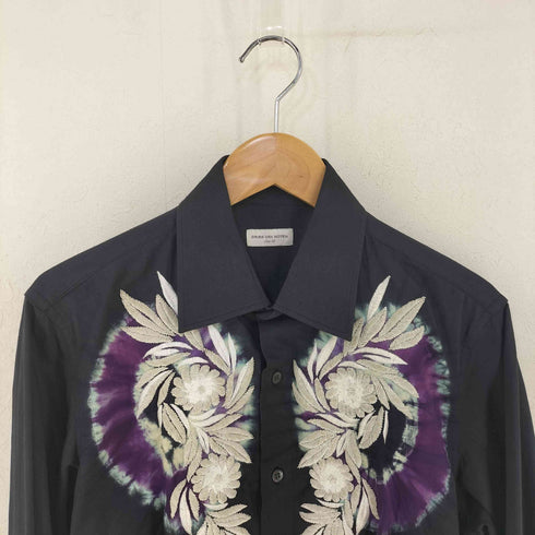 ドリスヴァンノッテン DRIES VAN NOTEN タイダイ フラワー エンブロイダリー シャツ メンズ JPN:48