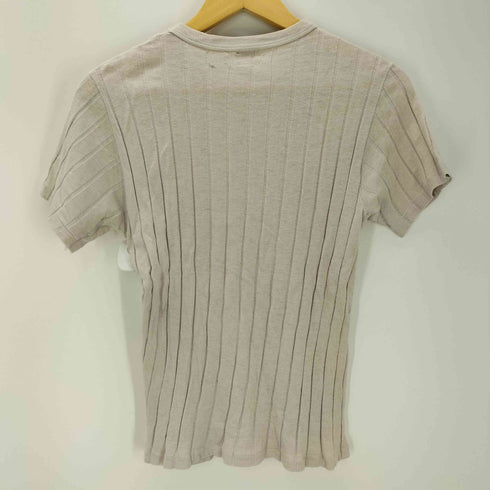 ヘインズ Hanes 40S ポケット付き リブクルーネックTシャツ メンズ
