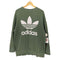 アディダスオリジナルス adidas Originals REFOIL OVERSIZED CREW トレフォイルロゴ プリント スウェット トレーナー メンズ JPN:L