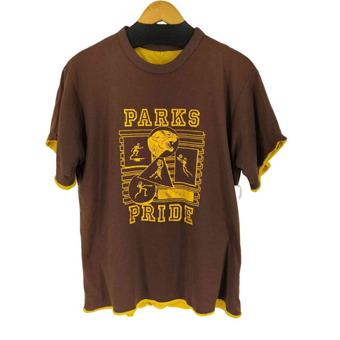 フロントプリント リバーシブル S/S Tシャツ メンズ