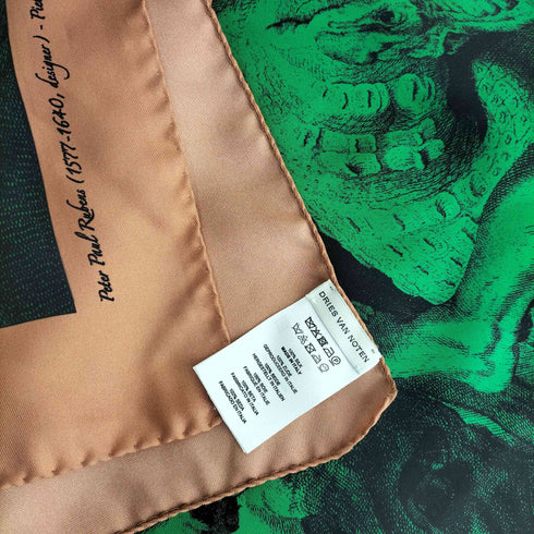 ドリスヴァンノッテン DRIES VAN NOTEN FARRIER 絵画 アート シルクスカーフ メンズ