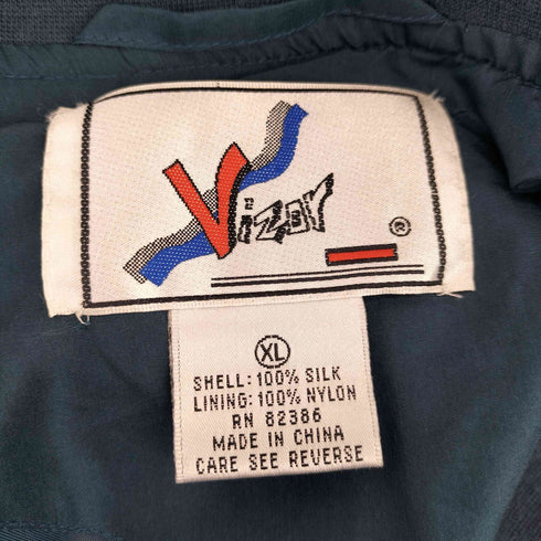 VIZOR シルク100% ジップアップジャケット メンズ JPN:XL