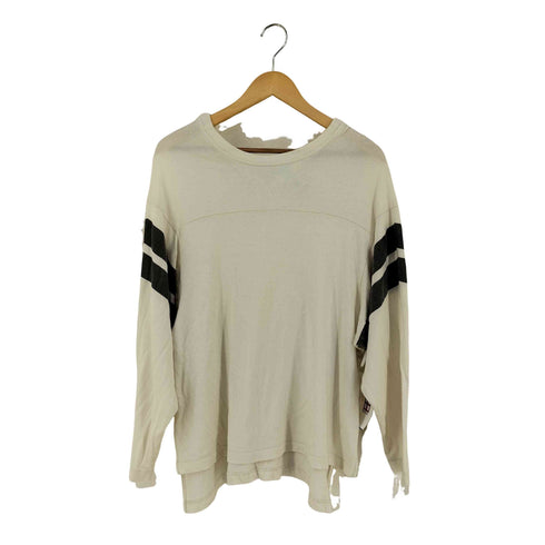 ロクビューティーアンドユースユナイテッドアローズ 6 BEAUTY & YOUTH UNITED ARROWS COTTON NYLON FOOT BALL LINE T-SHIRT レディース JPN:S