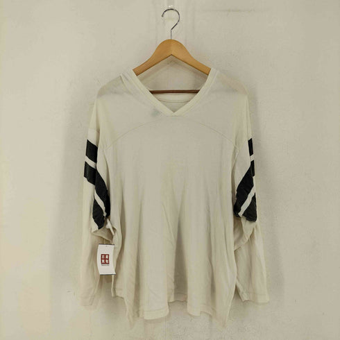 ロクビューティーアンドユースユナイテッドアローズ 6 BEAUTY & YOUTH UNITED ARROWS COTTON NYLON FOOT BALL LINE T-SHIRT レディース JPN:S