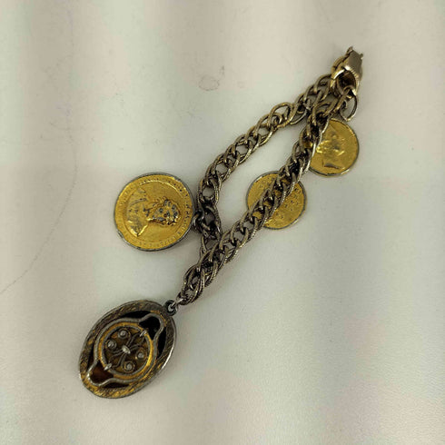 gold metal coin ブレスレット メンズ
