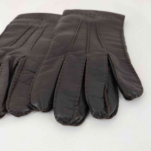 DENTS 裏地カシミア100 レザーグローブ メンズ