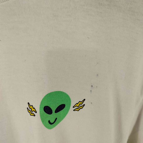 upper field one 両面プリント 恐竜 宇宙人 プリントTシャツ メンズ JPN:M