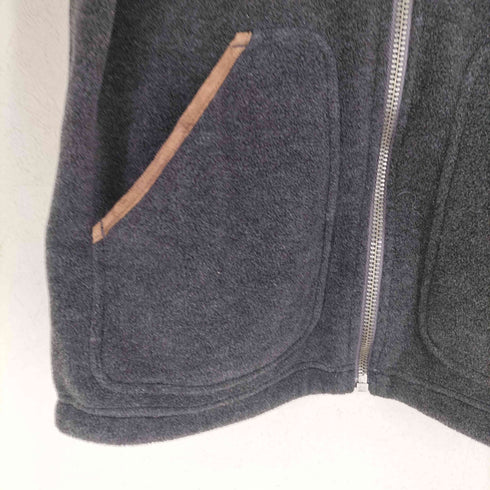 ポロゴルフラルフローレン POLO GOLF RALPH LAUREN ポニー刺繍レザーパイピングフリースジャケット メンズ JPN:L