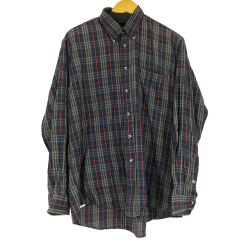 バーバリーズ BURBERRYS 90S フロントポケット L/S BDチェックシャツ メンズ import:M