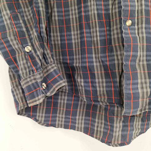 バーバリーズ BURBERRYS 90S フロントポケット L/S BDチェックシャツ メンズ import:M