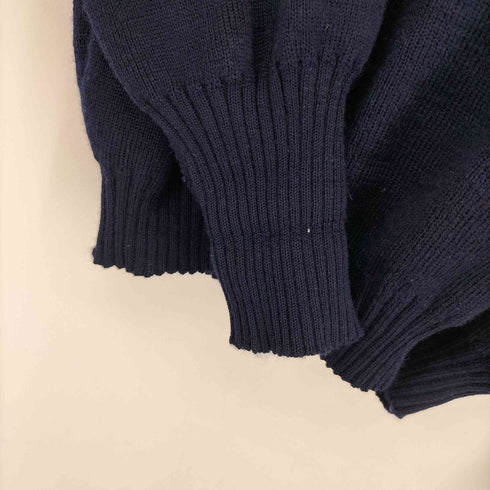 バーバリーズ BURBERRYS 90S ワンポイントロゴ刺繍 レザーパッチコマンドセーターニット メンズ
