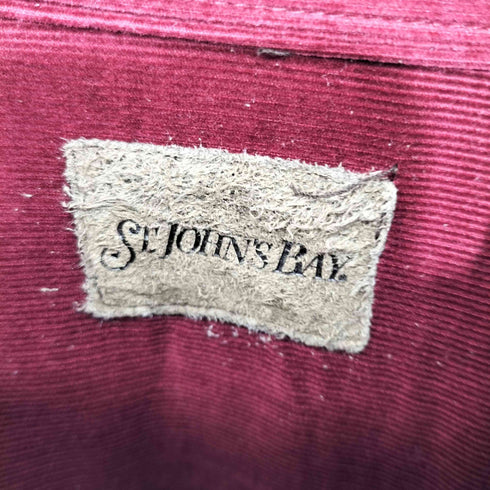 ST.JOHN'S BAY 90-2000s 細畝 コーデュロイ ボタンダウン ロングスリーブシャツ メンズ LARGE