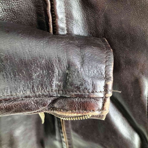 ショット Schott 642VS 襟付 シングルライダースジャケット メンズ US:36