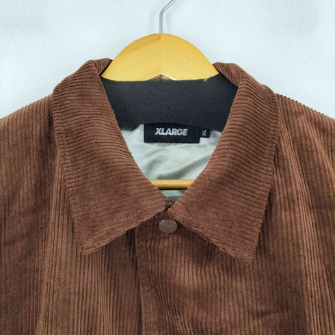 エクストララージ XLARGE EMBROIDERY EMBLEM CORDUROY JACKET メンズ import:XL